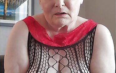 Naughty Granny Talking Dirty And Masturbating With A Dildo